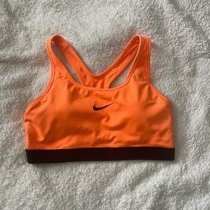 Nike Orange Sports Bra
